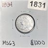 Image 1 : 1834 Capped Bust Dime -MS63