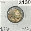 Image 1 : 1916 Buffalo Nickel -MS64