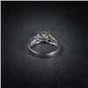 Image 2 : 5.8 DWT Plat KT Wht Gold w/ Dimd Lining Ring Sz: 6