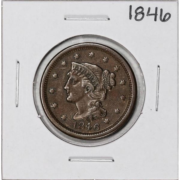 1846 Coronet Head Large Cent Coin