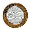 Image 2 : .999 Fine Silver Gold Coast Las Vegas, Nevada $10 Casino Limited Edition Gaming Token