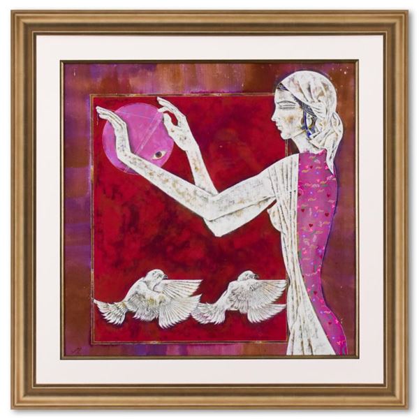 Lu Hong "Esoteric Dream V" Original Mixed Media On Paper