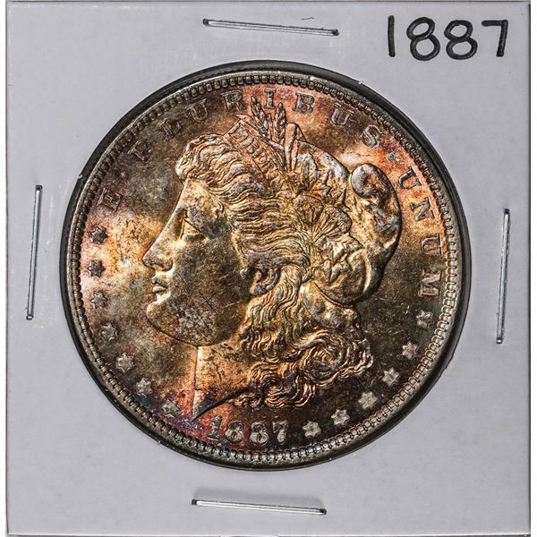 1887 $1 Morgan Silver Dollar Coin Nice Color