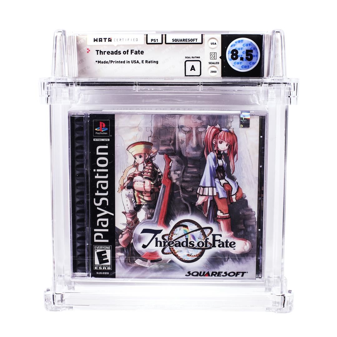 Threads Of Fate PS1 PlayStation Sealed Video Game WATA 8 5 A threads-of-fate-ps1-mini-revver