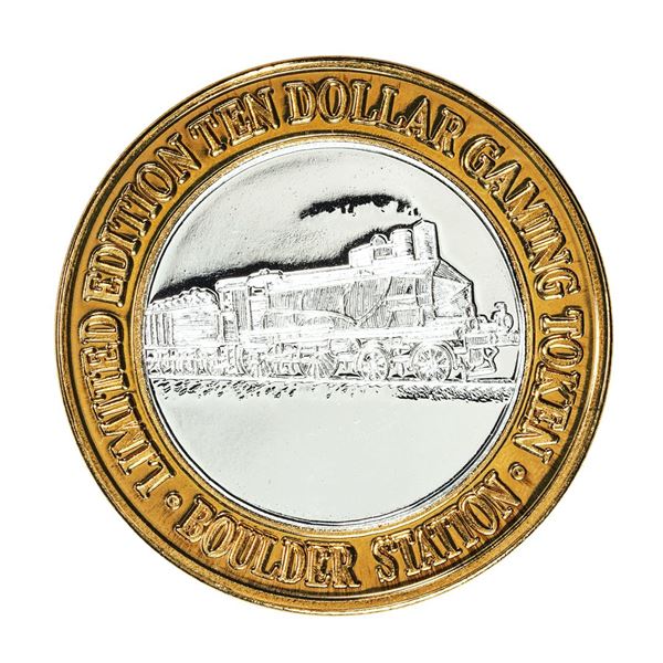 .999 Silver Boulder Station Hotel Casino Las Vegas, NV $10 Limited Casino Token