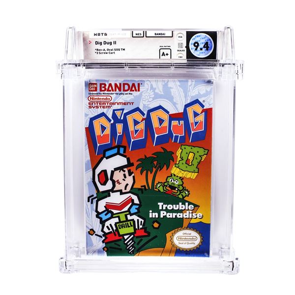 Dig Dug II NES Nintendo Sealed Video Game WATA 9.4/A+