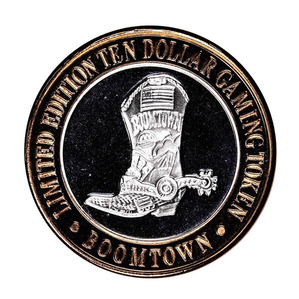 .999 Silver Boomtown Hotel & Casino Las Vegas $10 Limited Edition Gaming Token