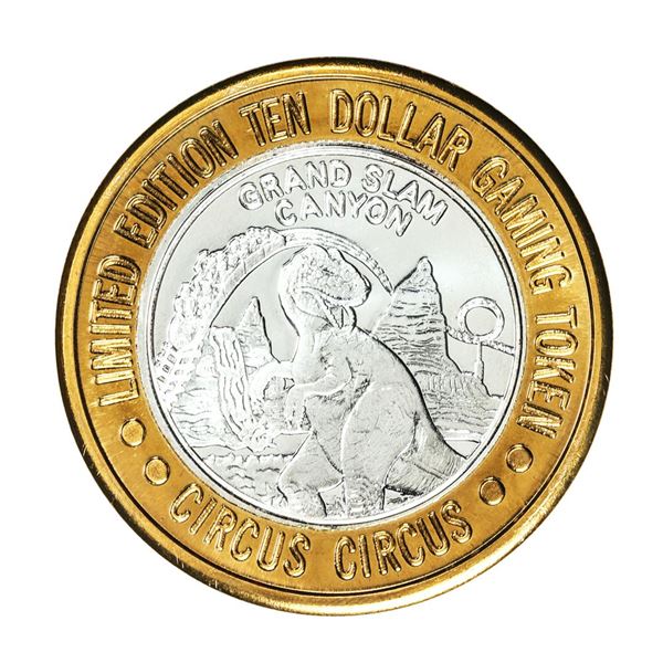 .999 Fine Silver Circus Circus Las Vegas, Nevada $10 Limited Edition Gaming Token