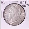 Image 1 : 1878 7/8TF $1 Morgan Silver Dollar Coin