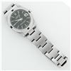 Image 7 : Rolex Midsize Stainless Steel Black Index Stainless Steel Datejust Wristwatch