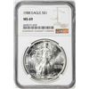 Image 1 : 1988 $1 American Silver Eagle Coin NGC MS69