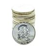 Image 1 : Roll of (20) Brilliant Uncirculated 1958-D Franklin Half Dollar Coins