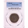 Image 1 : 1851/81 Braided Hair Large Cent Coin PCGS AU53