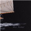 Image 2 : Alex Blokhin "Yacht Schooner, America Cup" Original Oil Painting On Canvas