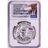 Image 1 : 2020 Cameroon 1000 Francs High Relief Donald Trump Silver Coin NGC PF70 Ultra Cameo