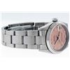 Image 2 : Rolex Midsize Stainless Steel Salmon Roman Datejust Wristwatch