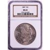 Image 1 : 1887 $1 Morgan Silver Dollar Coin NGC MS65