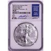 Image 1 : 2021(S) Ty. 1 $1 American Silver Eagle Coin NGC MS69 Jeppson Signed Emergency Release