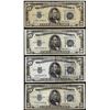 Image 1 : Lot of (4) 1934 $5 Silver Certificate Notes