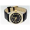 Image 5 : Rolex Men's Two Tone Black Diamond Datejust Wristwatch with Leather Band