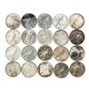 Image 2 : Lot of (20) $1 Peace Silver Dollar Coins Culls