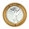 Image 1 : .999 Fine Silver Caesars Palace Las Vegas, Nevada $10 Limited Edition Gaming Token