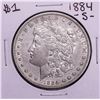Image 1 : 1884-S $1 Morgan Silver Dollar Coin