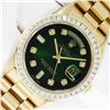 Image 1 : Rolex Men's 18K Yellow Gold Diamond Day Date Presidential Watch With Rolex Box