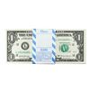 Image 1 : Pack of (100) Consecutive 2017 $1 Federal Reserve STAR Notes San Francisco