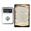 Image 2 : El Cazador Shipwreck (1772-83) Mexico 1/2 Real Silver Coin NGC Genuine w/ Story Card