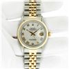 Image 3 : Rolex Men's Two Tone MOP Roman Datejust Oyster Perpetual Wristwatch With Rolex Box