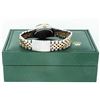 Image 7 : Rolex Men's Two Tone MOP Roman Datejust Oyster Perpetual Wristwatch With Rolex Box