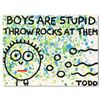 Image 1 : Todd Goldman "Boys Are Stupid" Original Acrylic On Canvas