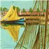 Image 2 : Marcel Salinas (1913-2010) "Sailboat" Limited Edition Serigraph On Paper