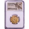 Image 1 : Ancient Byzantine Empire 1028-1034 AD Histamenon Nomisma Romanus III Gold Coin NGC XF
