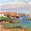 Image 2 : Ming Feng "Dawn" Original Oil Painting On Canvas