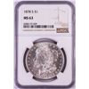 Image 1 : 1878-S $1 Morgan Silver Dollar Coin NGC MS63