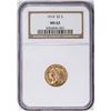 Image 1 : 1914 $2 1/2 Indian Head Quarter Eagle Gold Coin NGC MS62