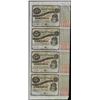 Image 1 : Uncut Sheet of (4) State of Louisiana Baby Bond Obsolete Notes