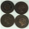 Image 2 : 1893 Large Cent Group lot of 4 EF or better