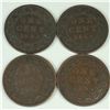 Image 1 : 1894 Large Cent Group lot of 4 EF or better Semi Key Date