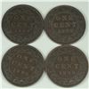 Image 1 : 1896 Large Cent Group lot of 4 EF or better