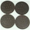 Image 1 : 1897 Large Cent Group lot of 4 EF or better