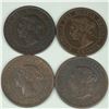Image 2 : 1899 Large Cent Group lot of 4 EF or better
