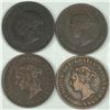 Image 2 : 1901 Large Cent Group Group Lot of 4 EF or better