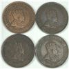 Image 2 : 1902 Large Cent Group Group Lot of 4 EF or better