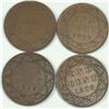 Image 1 : 1906 Large Cent Group Lot of 4 EF or better