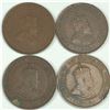 Image 2 : 1906 Large Cent Group Lot of 4 EF or better