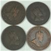Image 2 : 1907H Large Cent Group Lot of 4 VF or better Semi Key Date