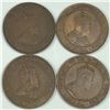 Image 2 : 1909 Large Cent Group Lot of 4 EF or better